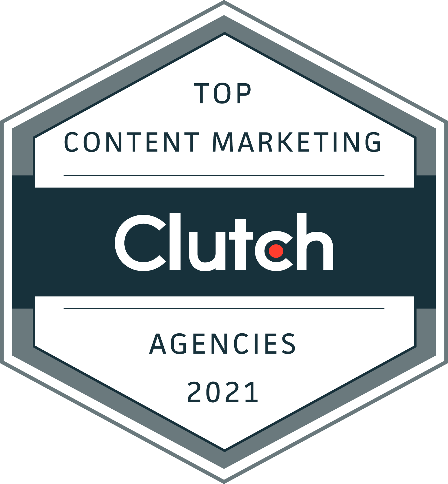 top content marketing 2021 awarded by clutch